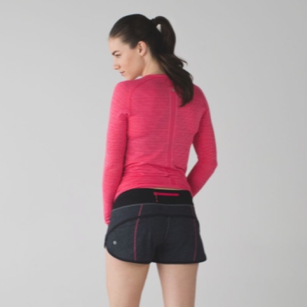 Lululemon Speed Short 2.5" Heathered Black